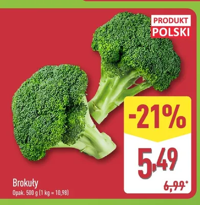 Brokuły polskie Aldi promocja w Aldi