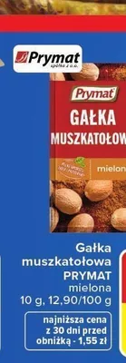 Gałka muszkatołowa Prymat mielona promocja w Carrefour Market