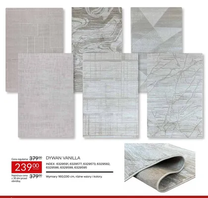 Dywan Vanilla promocja w Abra Meble