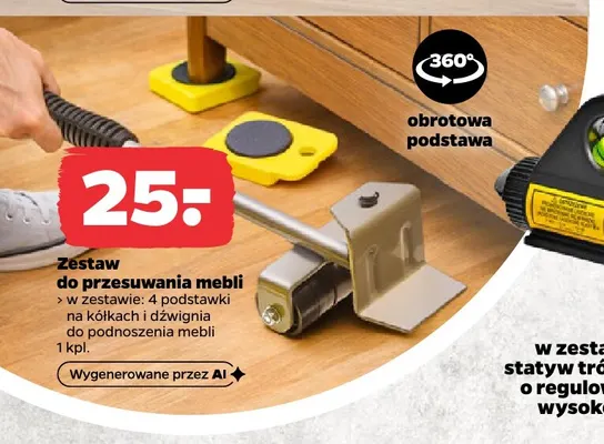 Zestaw do przesuwania mebli promocja w Netto