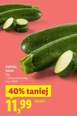Cukinia luzem promocja w Lidl