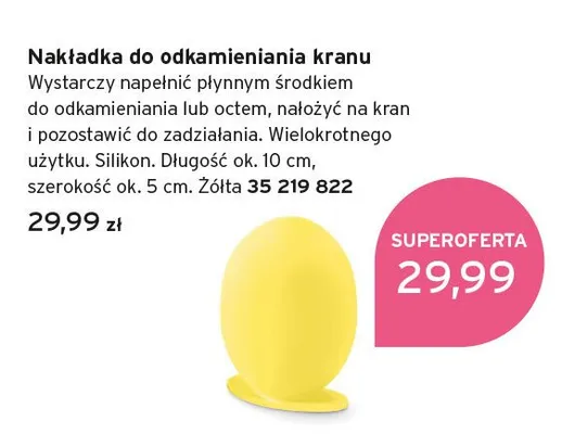 Nakładka do odkamieniania kranu promocja w Tchibo