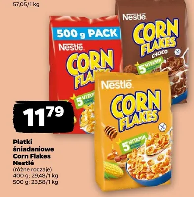 Płatki śniadaniowe Corn Flakes Nestlé promocja w Netto