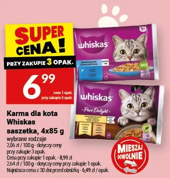 Karma saszetka dla kota Whiskas promocja w Twój Market