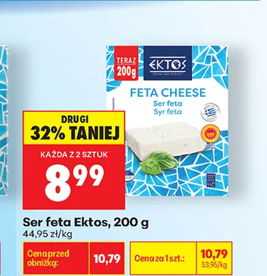 Ser feta Ektos promocja w Biedronka