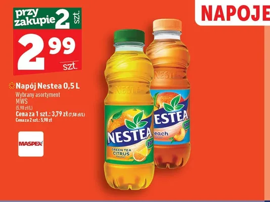 Napój Nestea Green Tea Citrus promocja w TOPAZ