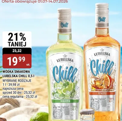 Wódka smakowa Lubelska Chill Spritz promocja w bi1