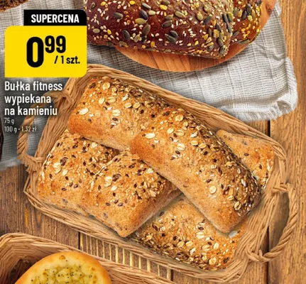Bułka fitness wypiekana na kamieniu promocja w POLOmarket
