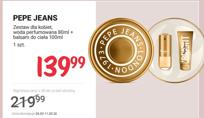 Zestaw dla kobiet - woda perfumowana + balsam do ciała  promocja w Rossmann