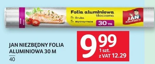 Folia aluminiowa Jan Niezbędny 30 m promocja w Selgros