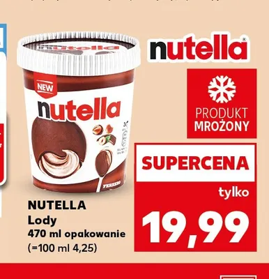 Lody Nutella promocja w Kaufland