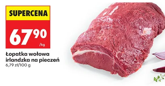 Łopatka wołowa irlandzka na pieczeń promocja w Biedronka