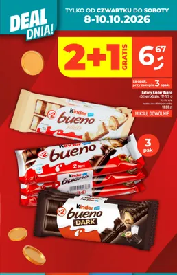 Batony Kinder Bueno Dark 3-pak promocja w Dealz