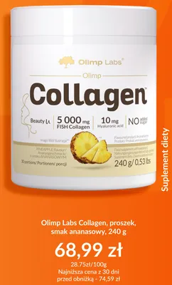 Proszek Olimp Labs Collagen smak ananasowy promocja w DOZ.PL
