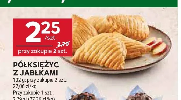 Półksiężyc z jabłkami promocja w Stokrotka