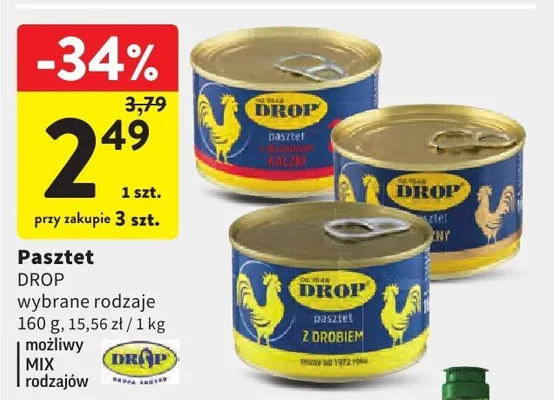 Pasztet Drop promocja w Intermarche