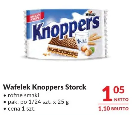 Wafelek Knoppers Storck promocja w Makro