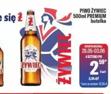 Piwo Żywiec Premium butelka promocja w Tomi Markt