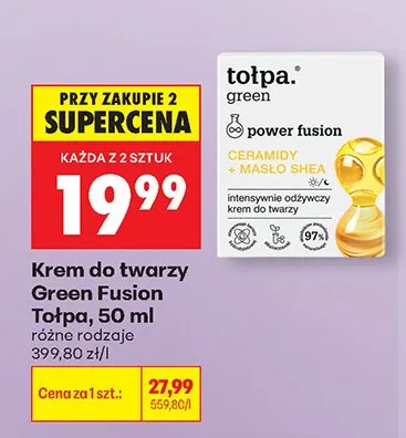 Krem do twarzy Green Fusion Tołpa promocja w Biedronka