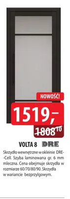 Skrzydło drzwiowe wewnętrzne DRE Volta 8 promocja w Dobre Dla Domu