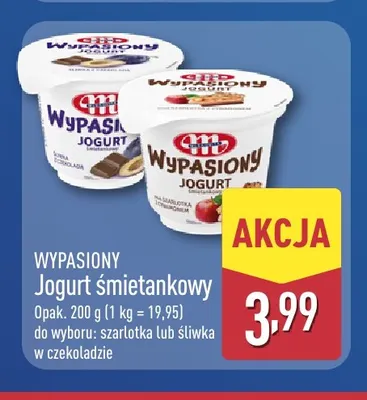 Jogurt śmietankowy śliwka w czekoladzie Wypasiony promocja w Aldi