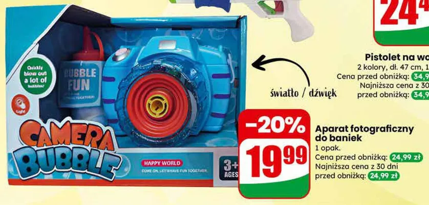 Aparat fotograficzny do baniek promocja w Dino