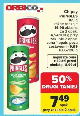 Chipsy Pringles promocja w Carrefour