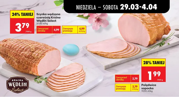 Szynka wędzona czereśnią promocja w Biedronka