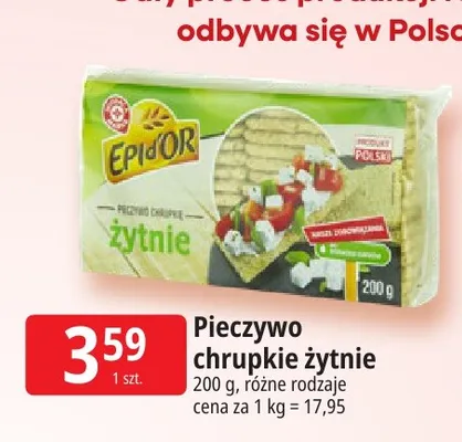 Pieczywo chrupkie żytnie Epi d'Or promocja w Leclerc