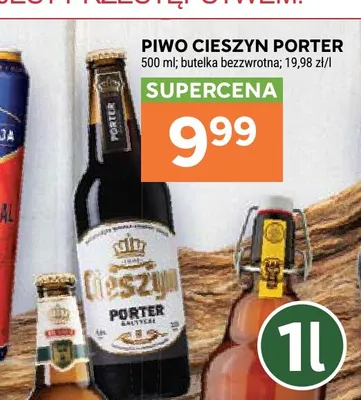Piwo Cieszyn Porter promocja w Stokrotka
