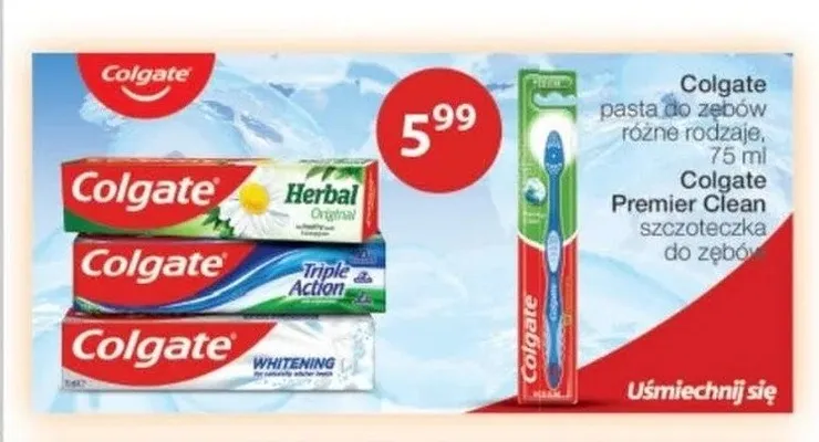 Szczoteczka do zębów Colgate Premier Clean promocja w Drogerie Laboo