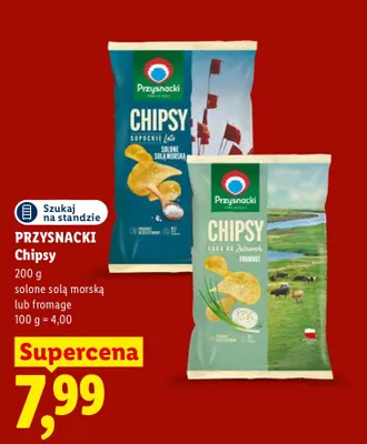 Chipsy solone solą morską Przysnacki promocja w Lidl