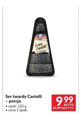 Ser twardy porcja Castelli promocja w Makro