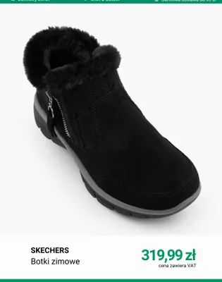 Botki zimowe Skechers promocja w Deichmann