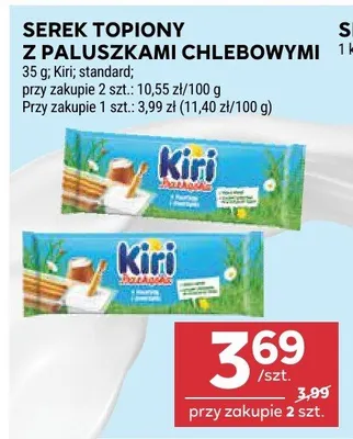 Serek topiony z paluszkami chlebowymi promocja w Stokrotka