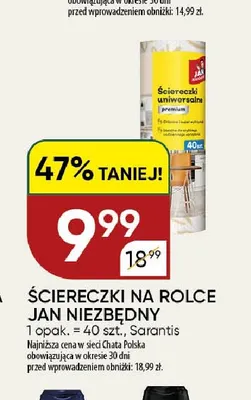 Ściereczki na rolce Jan Niezbędny promocja w Chata Polska