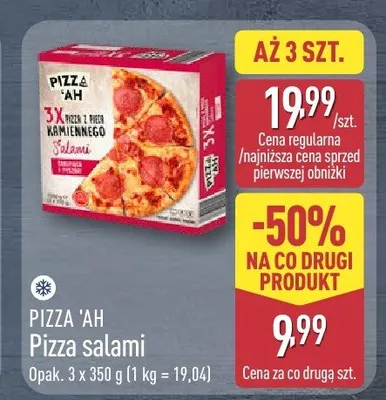 Pizza salami Pizza 'Ah promocja w Aldi