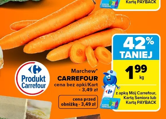 Marchew Carrefour promocja w Carrefour Market