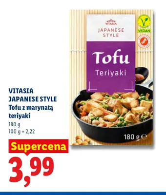 Tofu z marynatą teriyaki Vitasia Japanese Style promocja w Lidl