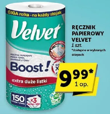 Ręcznik papierowy Boost extra duże listki promocja w Groszek
