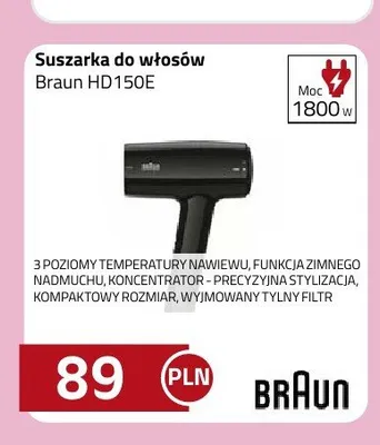 Suszarka do włosów Braun HD150E promocja w kakto.pl