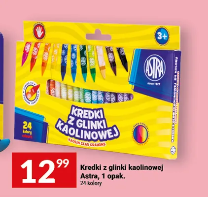Kredki z glinki kaolinowej Astra promocja w Twój Market