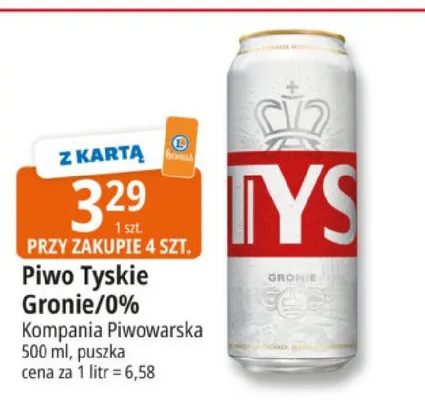 Piwo Gronie promocja w Leclerc
