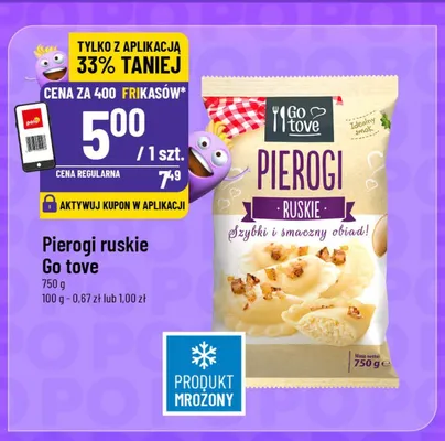 Pierogi ruskie Go tove promocja w POLOmarket