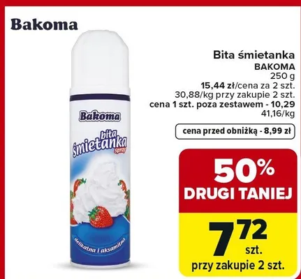 Bita śmietanka promocja w Carrefour Market