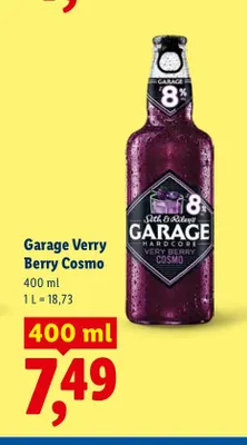 Piwo Garage Verry Berry Cosmo promocja w Lidl