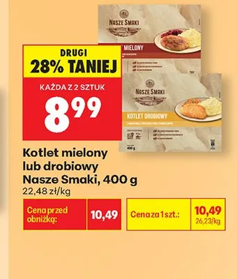 Kotlet drobiowy Nasze Smaki promocja w Biedronka