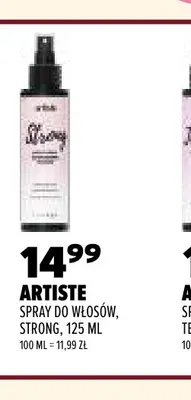 Spray do włosów Strong Artiste promocja w Drogerie Natura