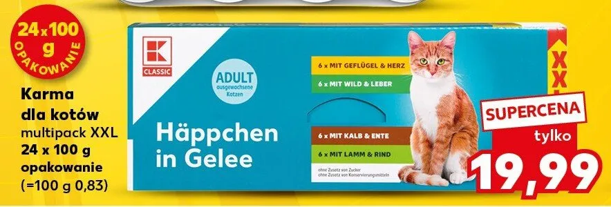 Karma dla kotów multipack XXL  promocja w Kaufland