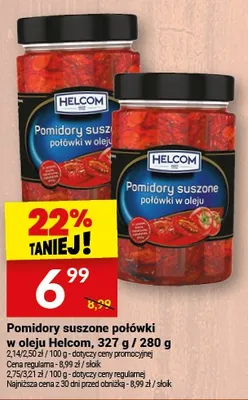 Pomidory suszone połówki w oleju promocja w Twój Market